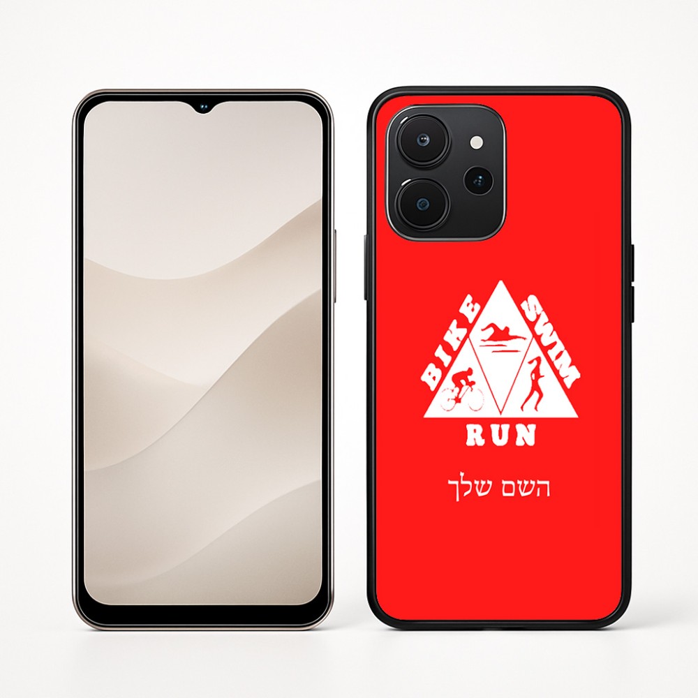 כיסוי בעיצוב אישי עם השם שלך לדגם - Realme P4x 5G בעיצוב טריאתלון
