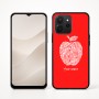 כיסוי בעיצוב אישי עם השם שלך לדגם - Realme P4x 5G בעיצוב הדפס תפוח