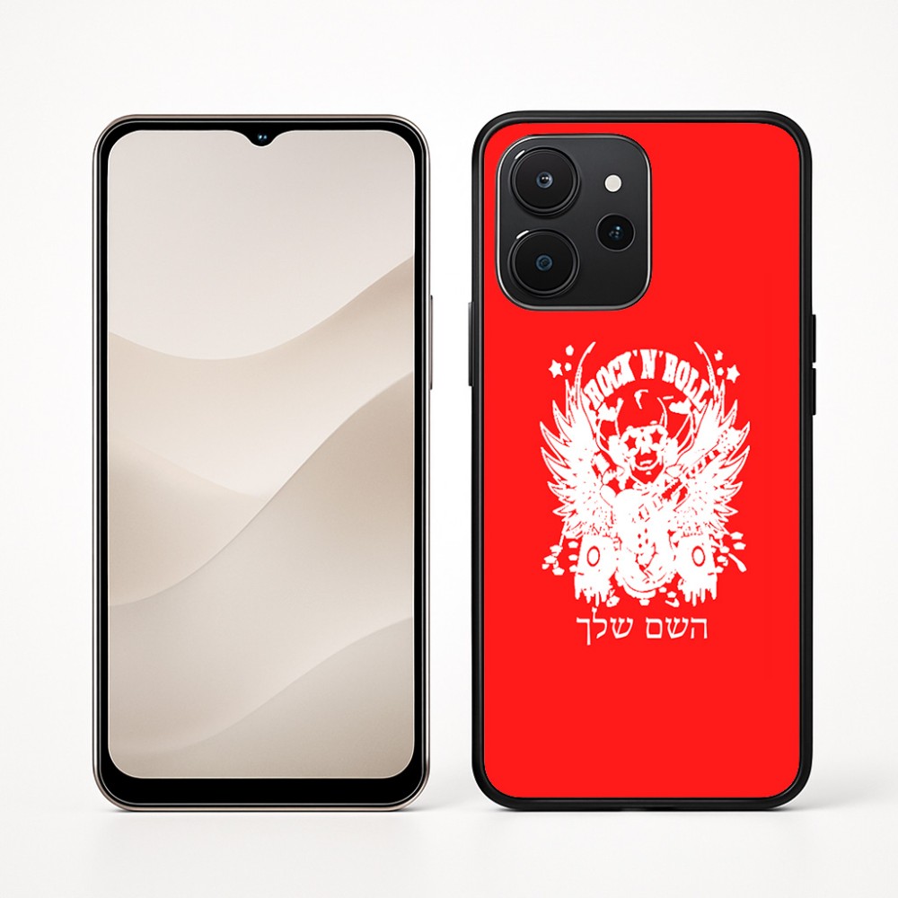 כיסוי בעיצוב אישי עם השם שלך לדגם - Realme P4x 5G בעיצוב רוקנרול