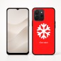 כיסוי בעיצוב אישי עם השם שלך לדגם - Realme P4x 5G בעיצוב שלג