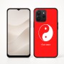 כיסוי בעיצוב אישי עם השם שלך לדגם - Realme P4x 5G בעיצוב סמל יינג יאנג