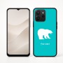 כיסוי בעיצוב אישי עם השם שלך לדגם - Realme P4x 5G בעיצוב דוב