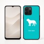 כיסוי בעיצוב אישי עם השם שלך לדגם - Realme P4x 5G בעיצוב כלב
