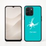 כיסוי בעיצוב אישי עם השם שלך לדגם - Realme P4x 5G בעיצוב עכביש