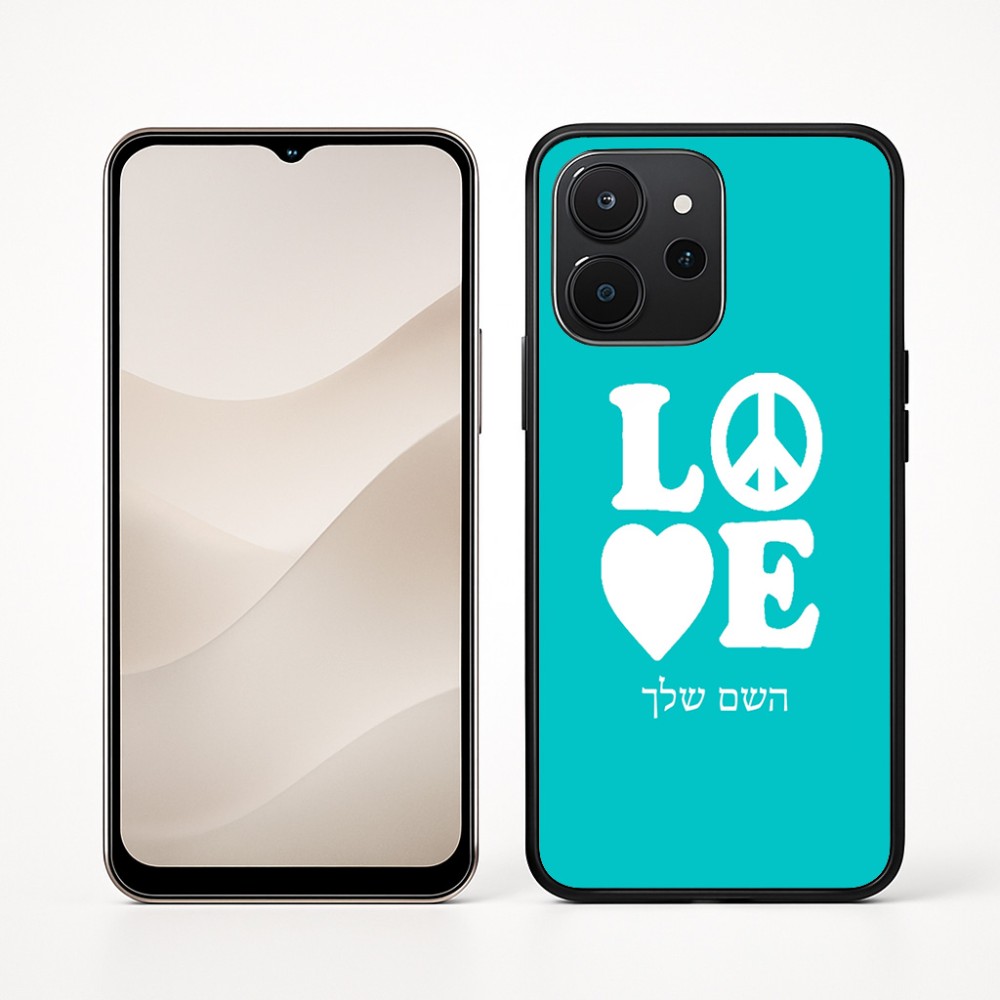 כיסוי בעיצוב אישי עם השם שלך לדגם - Realme P4x 5G בעיצוב אהבה
