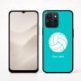 כיסוי בעיצוב אישי עם השם שלך לדגם - Realme P4x 5G בעיצוב כדור כדורעף