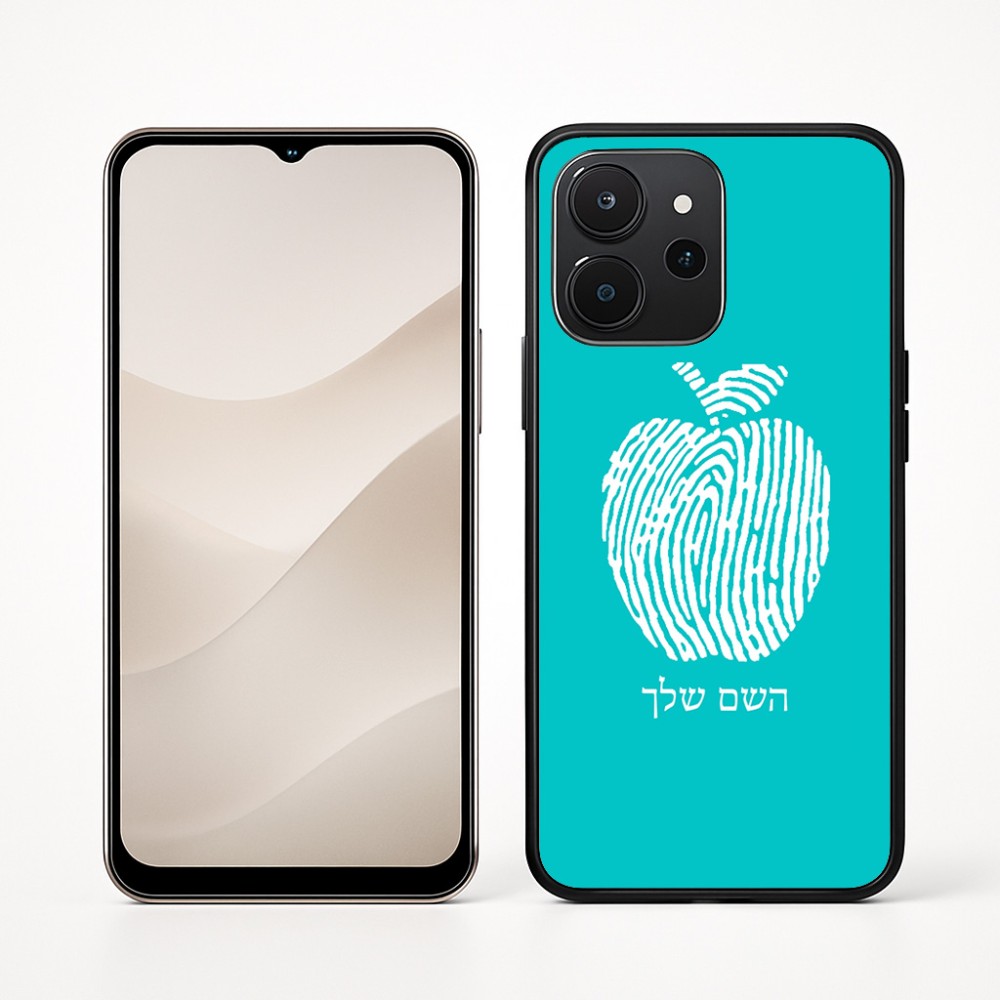 כיסוי בעיצוב אישי עם השם שלך לדגם - Realme P4x 5G בעיצוב הדפס תפוח