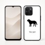 כיסוי בעיצוב אישי עם השם שלך לדגם - Realme P4x 5G בעיצוב כלב