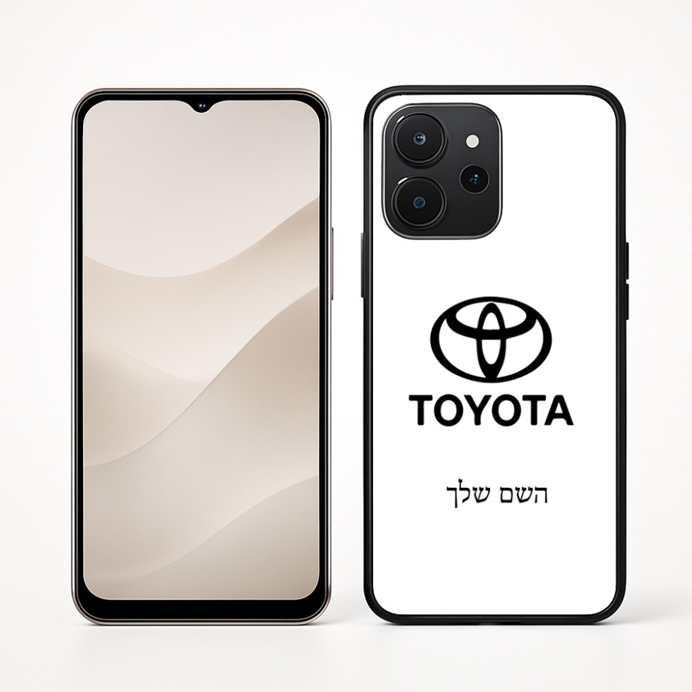 כיסוי בעיצוב אישי עם השם שלך לדגם - Realme P4x 5G בעיצוב טויוטה