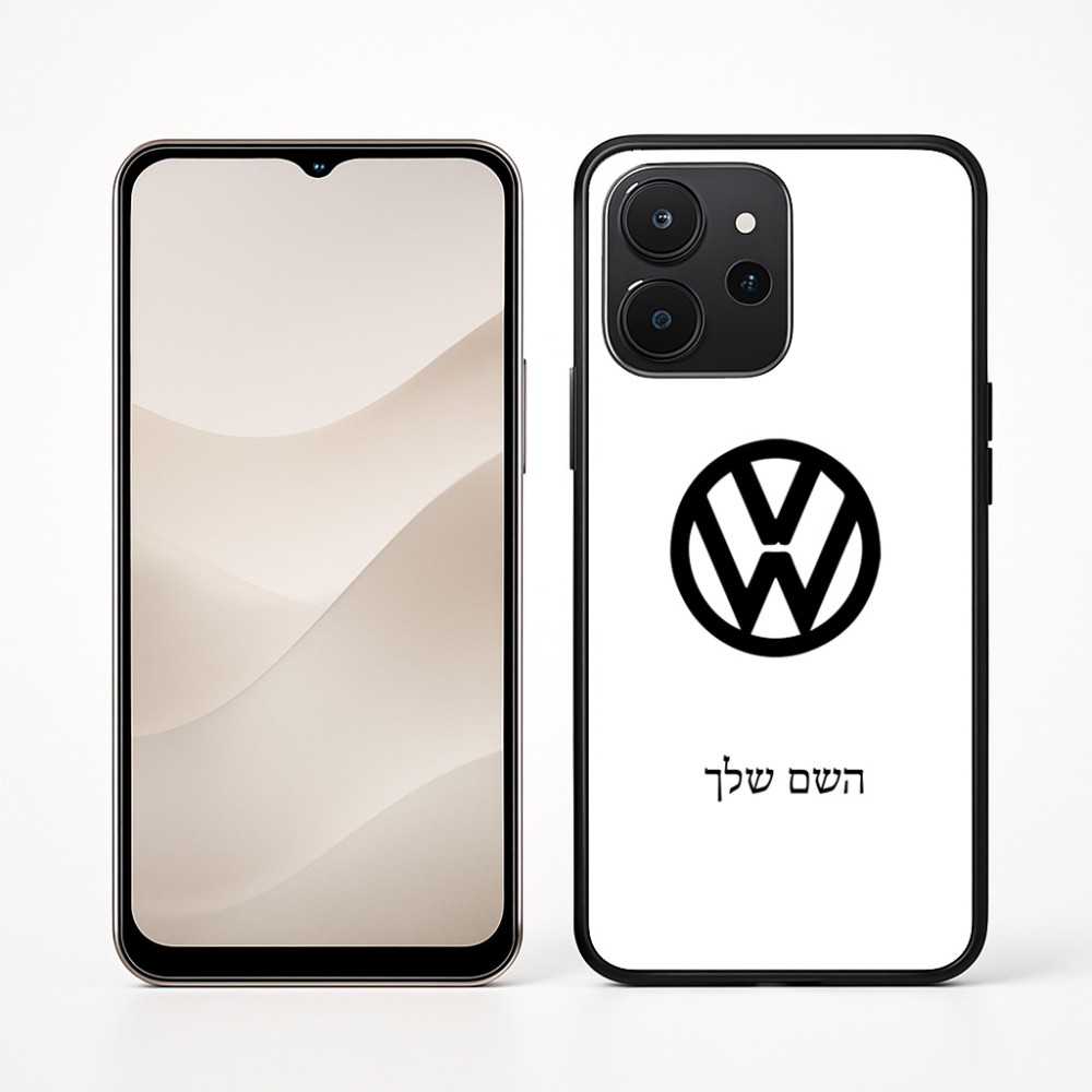 כיסוי בעיצוב אישי עם השם שלך לדגם - Realme P4x 5G בעיצוב פולקסווגן