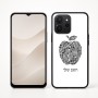 כיסוי בעיצוב אישי עם השם שלך לדגם - Realme P4x 5G בעיצוב הדפס תפוח