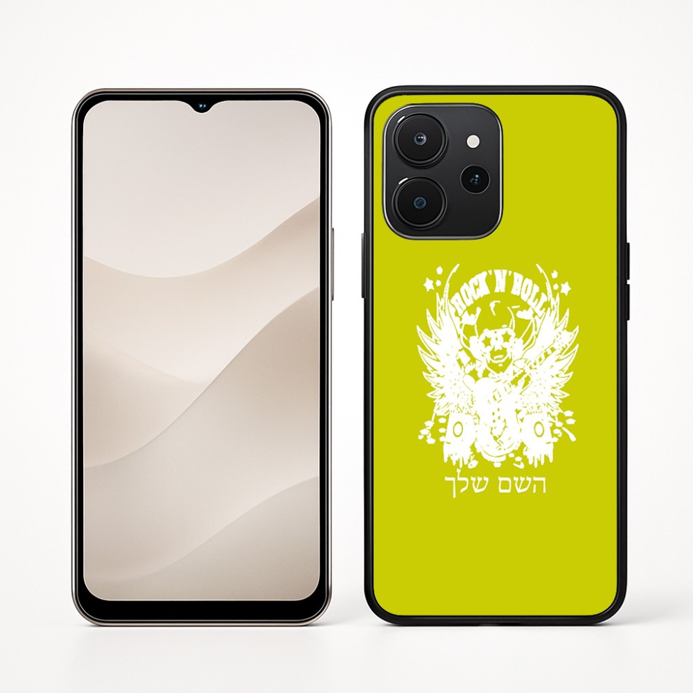כיסוי בעיצוב אישי עם השם שלך לדגם - Realme P4x 5G בעיצוב רוקנרול