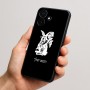 כיסוי בעיצוב אישי עם השם שלך לדגם - Realme P4x 5G בעיצוב ארנב מחזיק גזר