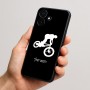 כיסוי בעיצוב אישי עם השם שלך לדגם - Realme P4x 5G בעיצוב רוכב אופניים