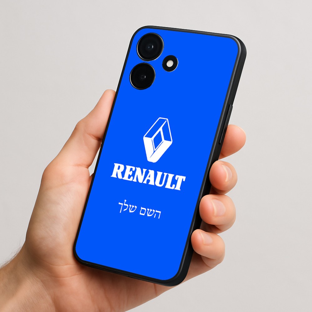 כיסוי בעיצוב אישי עם השם שלך לדגם - Realme P4x 5G בעיצוב רנו