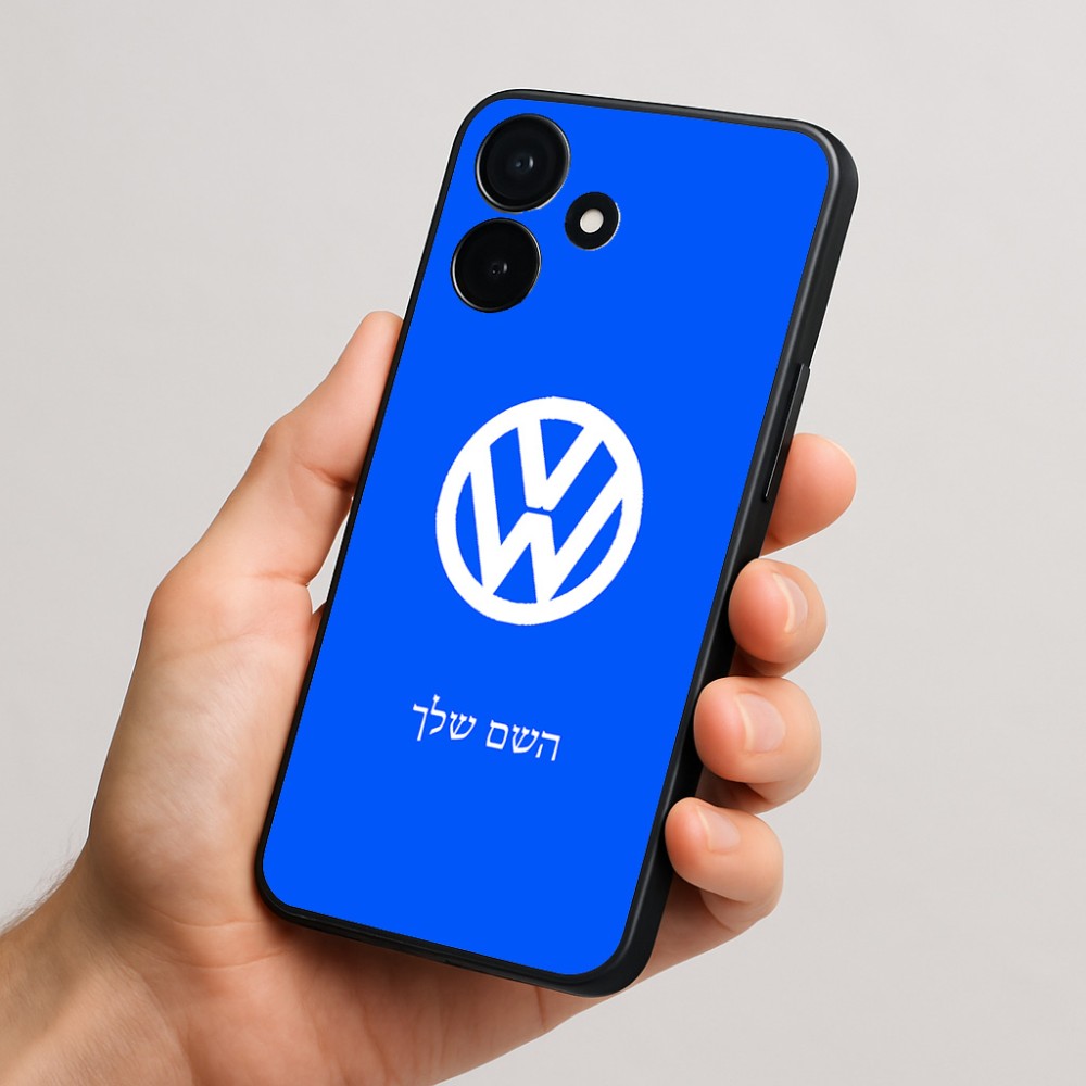 כיסוי בעיצוב אישי עם השם שלך לדגם - Realme P4x 5G בעיצוב פולקסווגן