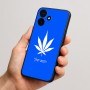 כיסוי בעיצוב אישי עם השם שלך לדגם - Realme P4x 5G בעיצוב עלה מריחואנה - גראס