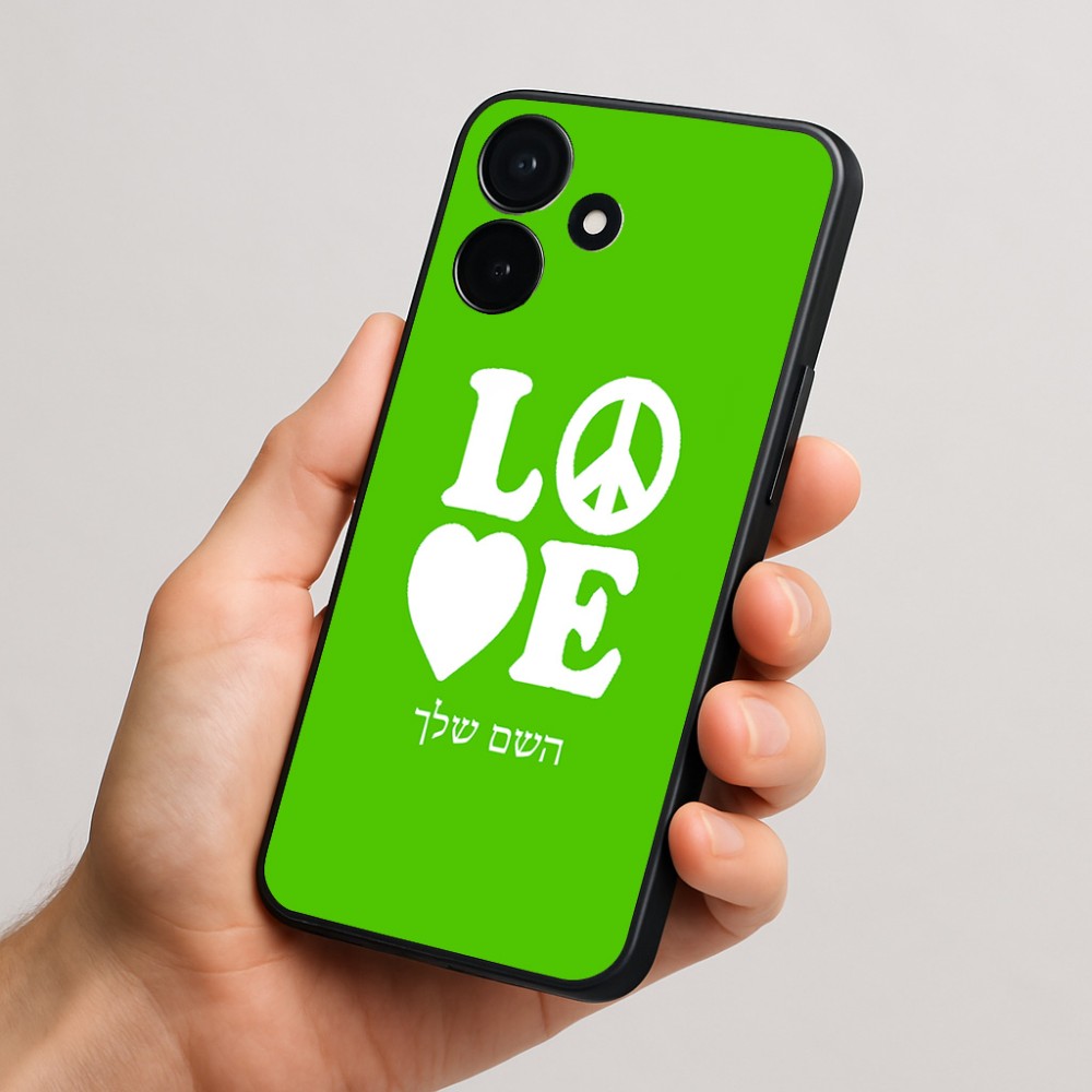 כיסוי בעיצוב אישי עם השם שלך לדגם - Realme P4x 5G בעיצוב אהבה