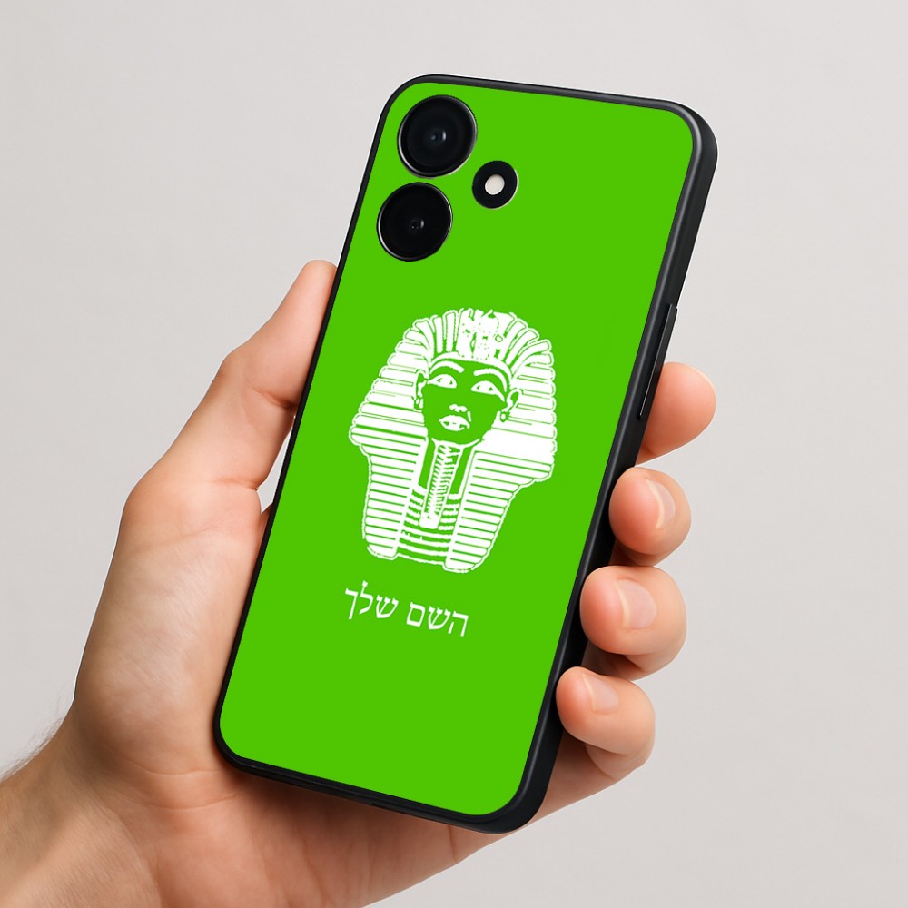 כיסוי בעיצוב אישי עם השם שלך לדגם - Realme P4x 5G בעיצוב פרעה - תות ענח' אמון מצרי