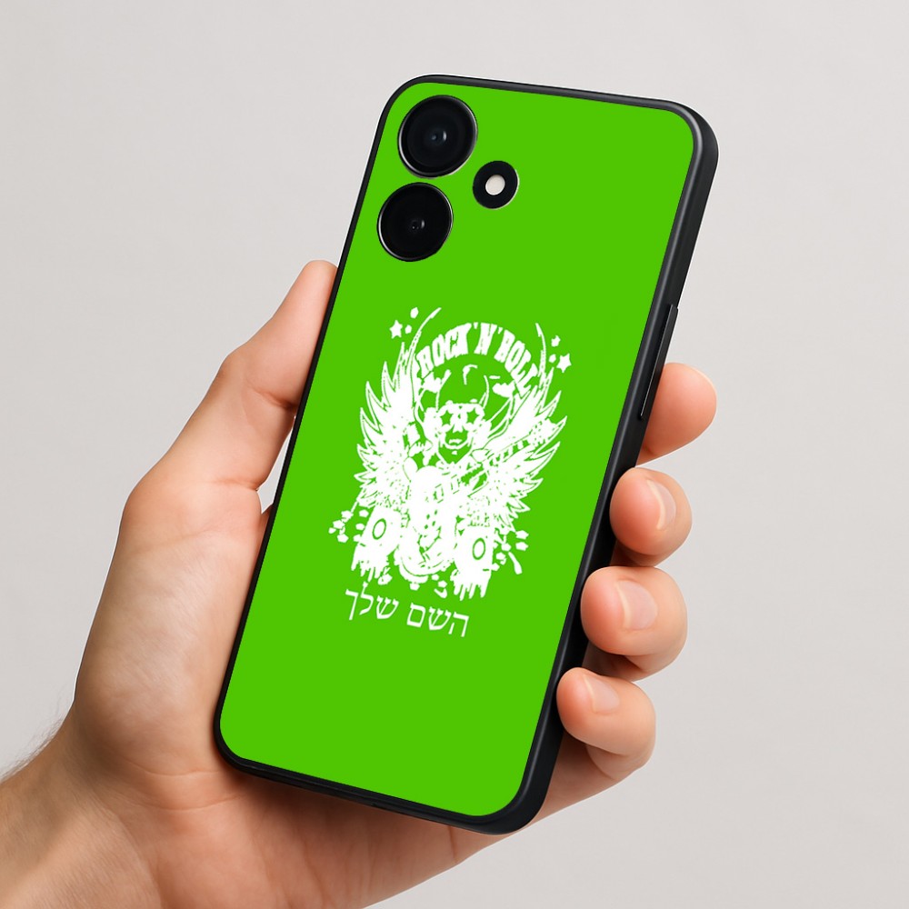 כיסוי בעיצוב אישי עם השם שלך לדגם - Realme P4x 5G בעיצוב רוקנרול