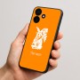כיסוי בעיצוב אישי עם השם שלך לדגם - Realme P4x 5G בעיצוב ארנב מחזיק גזר