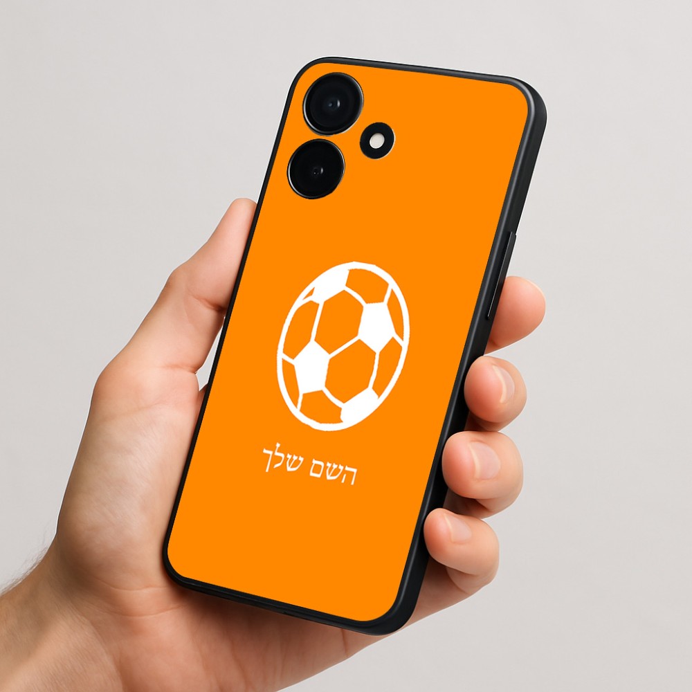 כיסוי בעיצוב אישי עם השם שלך לדגם - Realme P4x 5G בעיצוב כדורגל כדור כדורגל