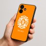 כיסוי בעיצוב אישי עם השם שלך לדגם - Realme P4x 5G בעיצוב כבאי - תגית