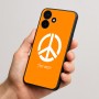 כיסוי בעיצוב אישי עם השם שלך לדגם - Realme P4x 5G בעיצוב סמל השלום