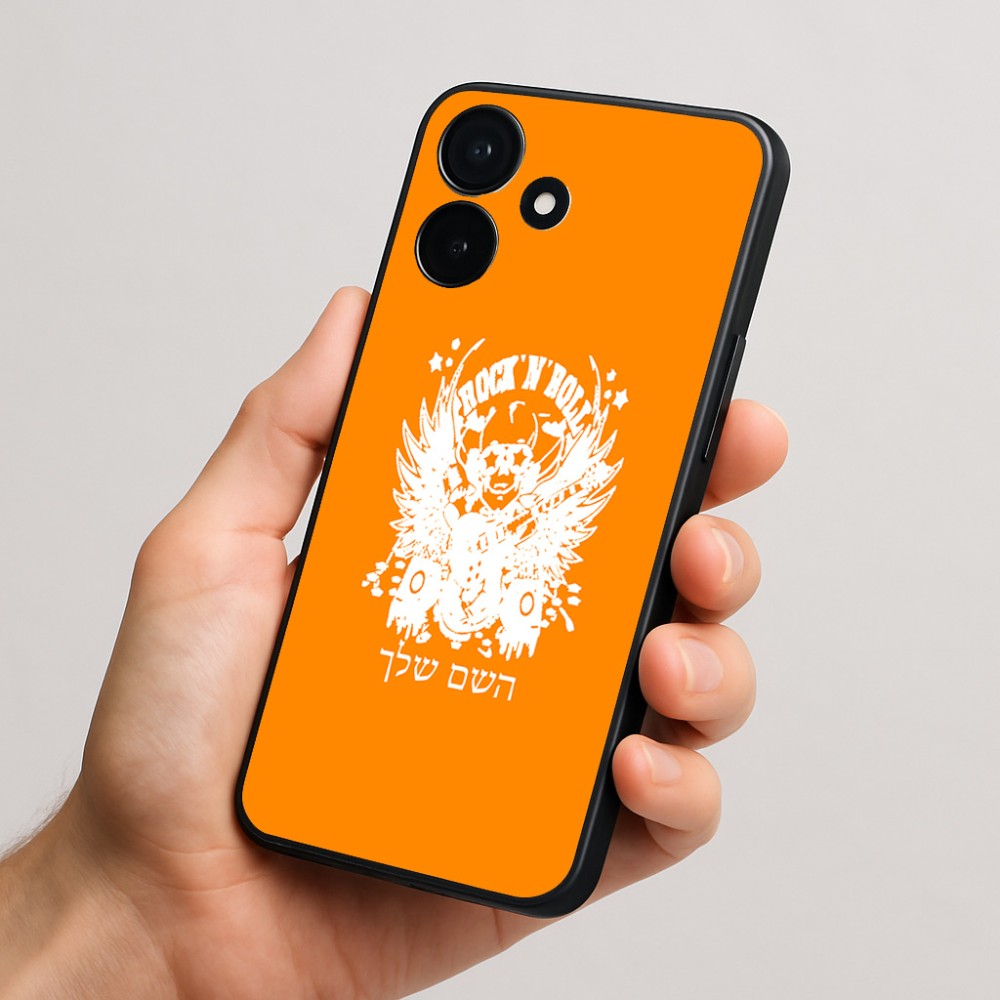 כיסוי בעיצוב אישי עם השם שלך לדגם - Realme P4x 5G בעיצוב רוקנרול