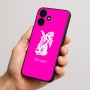 כיסוי בעיצוב אישי עם השם שלך לדגם - Realme P4x 5G בעיצוב ארנב מחזיק גזר