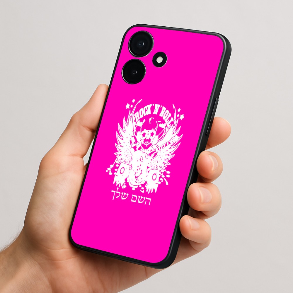 כיסוי בעיצוב אישי עם השם שלך לדגם - Realme P4x 5G בעיצוב רוקנרול