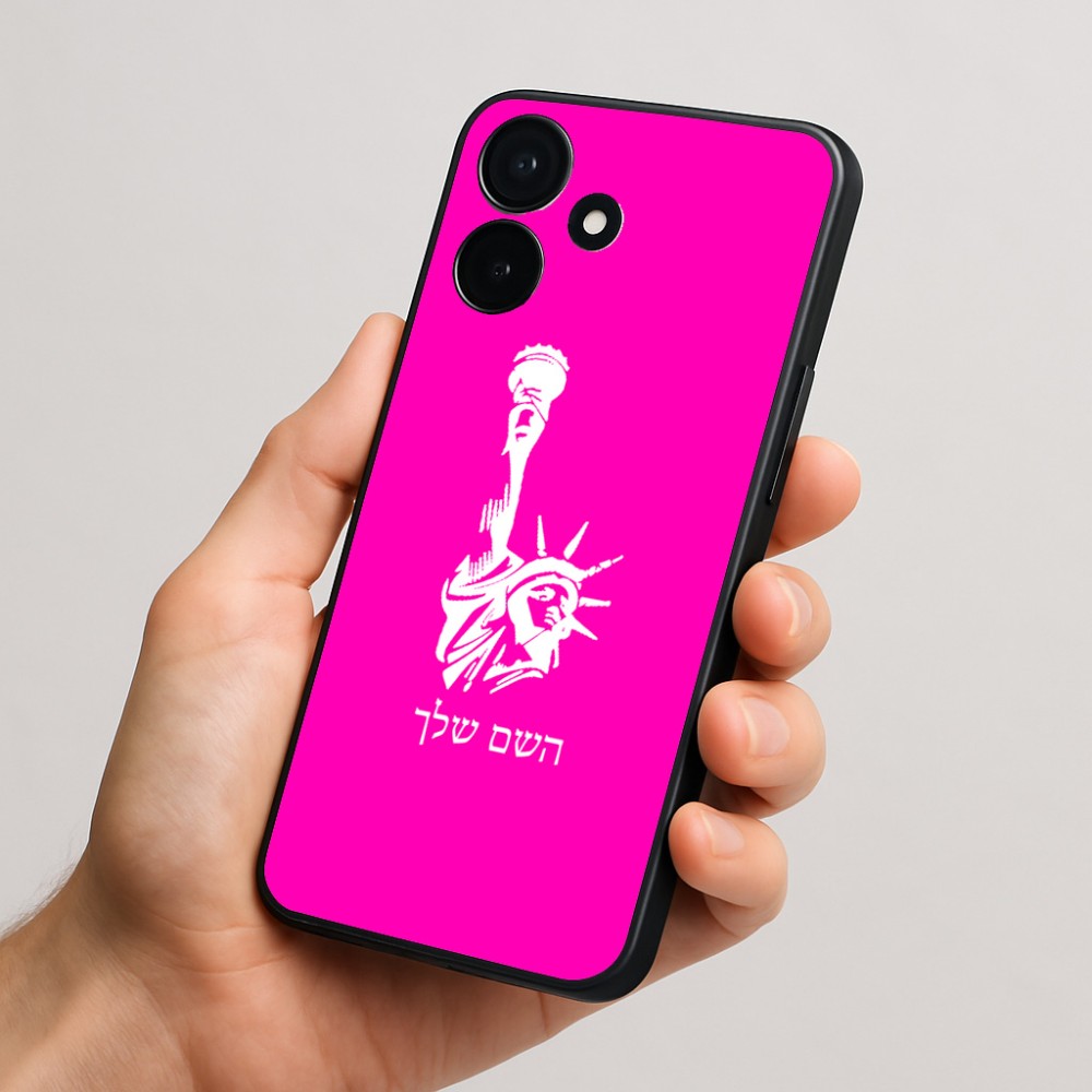 כיסוי בעיצוב אישי עם השם שלך לדגם - Realme P4x 5G בעיצוב פסל החירות