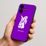 כיסוי בעיצוב אישי עם השם שלך לדגם - Realme P4x 5G בעיצוב ארנב מחזיק גזר