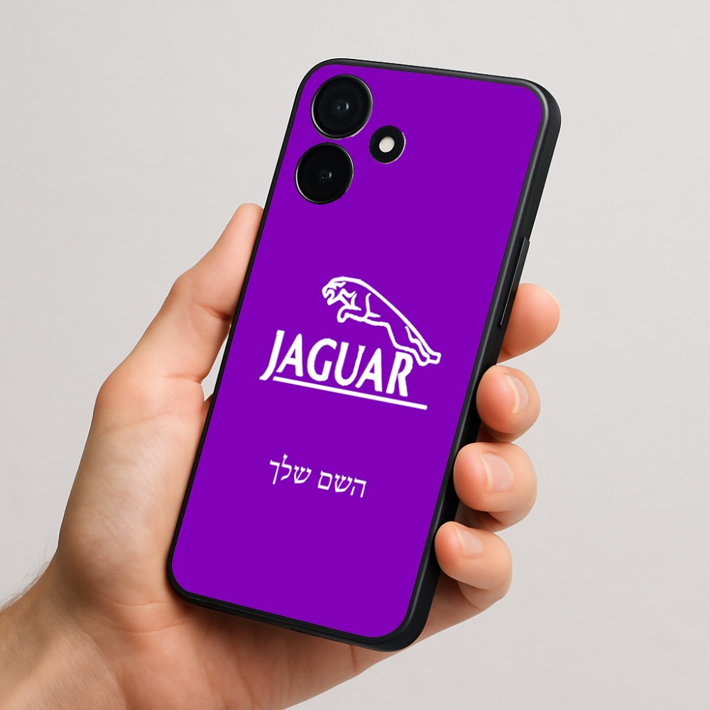כיסוי בעיצוב אישי עם השם שלך לדגם - Realme P4x 5G בעיצוב יגואר