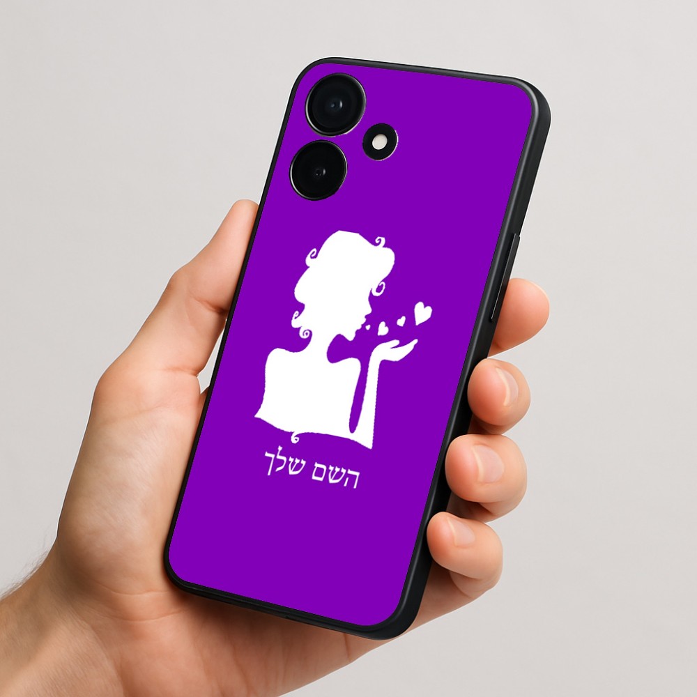 כיסוי בעיצוב אישי עם השם שלך לדגם - Realme P4x 5G בעיצוב אהבת נשים