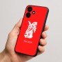 כיסוי בעיצוב אישי עם השם שלך לדגם - Realme P4x 5G בעיצוב ארנב מחזיק גזר