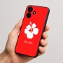 כיסוי בעיצוב אישי עם השם שלך לדגם - Realme P4x 5G בעיצוב פרח היביסקוס