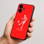 כיסוי בעיצוב אישי עם השם שלך לדגם - Realme P4x 5G בעיצוב שחקן כדורגל
