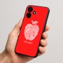 כיסוי בעיצוב אישי עם השם שלך לדגם - Realme P4x 5G בעיצוב הדפס תפוח
