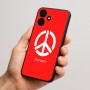 כיסוי בעיצוב אישי עם השם שלך לדגם - Realme P4x 5G בעיצוב סמל השלום