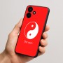 כיסוי בעיצוב אישי עם השם שלך לדגם - Realme P4x 5G בעיצוב סמל יינג יאנג