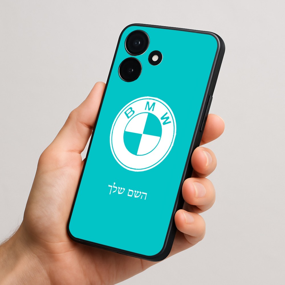 כיסוי בעיצוב אישי עם השם שלך לדגם - Realme P4x 5G בעיצוב ב.מ.וו