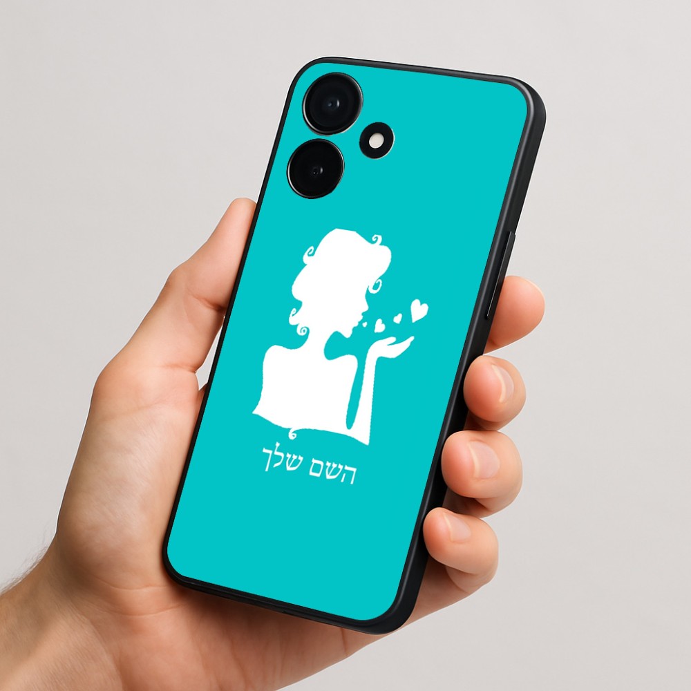 כיסוי בעיצוב אישי עם השם שלך לדגם - Realme P4x 5G בעיצוב אהבת נשים