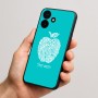 כיסוי בעיצוב אישי עם השם שלך לדגם - Realme P4x 5G בעיצוב הדפס תפוח