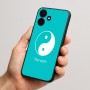 כיסוי בעיצוב אישי עם השם שלך לדגם - Realme P4x 5G בעיצוב סמל יינג יאנג
