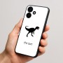 כיסוי בעיצוב אישי עם השם שלך לדגם - Realme P4x 5G בעיצוב דינוזאור