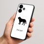כיסוי בעיצוב אישי עם השם שלך לדגם - Realme P4x 5G בעיצוב כלב