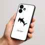 כיסוי בעיצוב אישי עם השם שלך לדגם - Realme P4x 5G בעיצוב כריש ראש פטיש