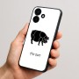 כיסוי בעיצוב אישי עם השם שלך לדגם - Realme P4x 5G בעיצוב חזיר