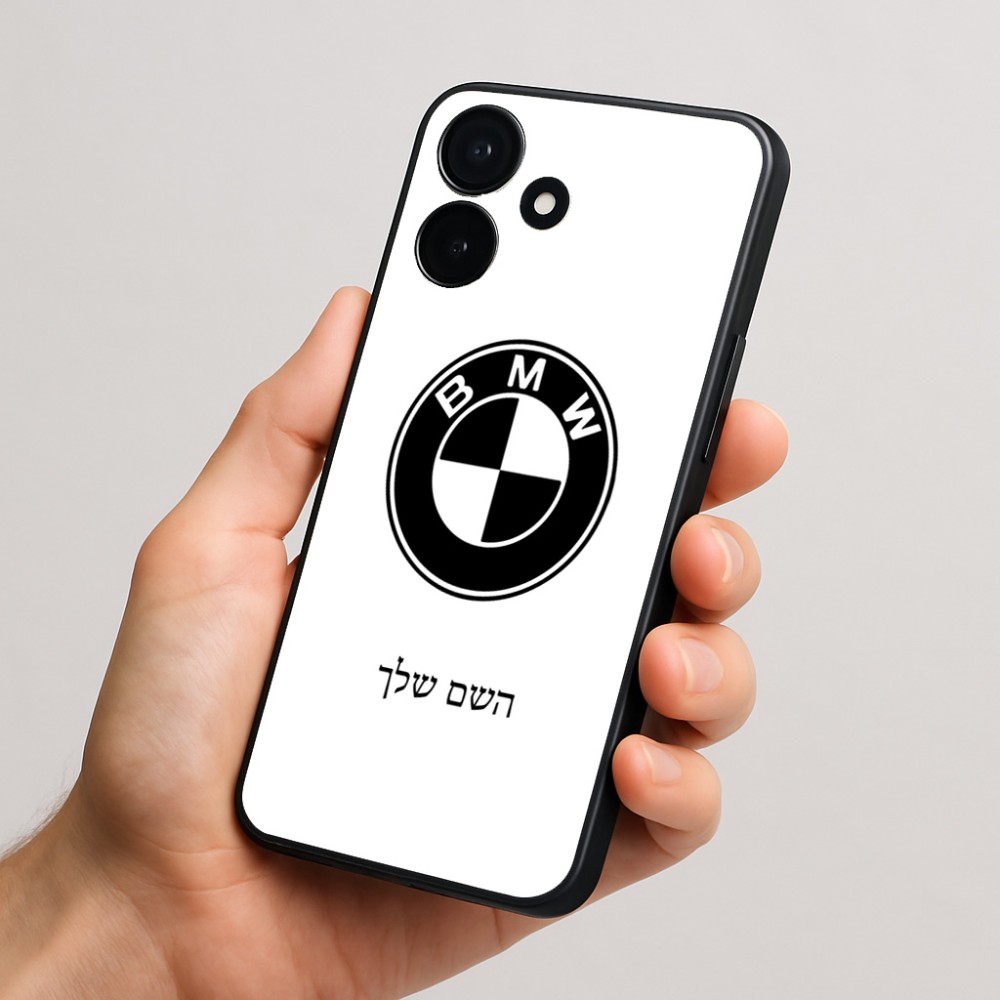 כיסוי בעיצוב אישי עם השם שלך לדגם - Realme P4x 5G בעיצוב ב.מ.וו